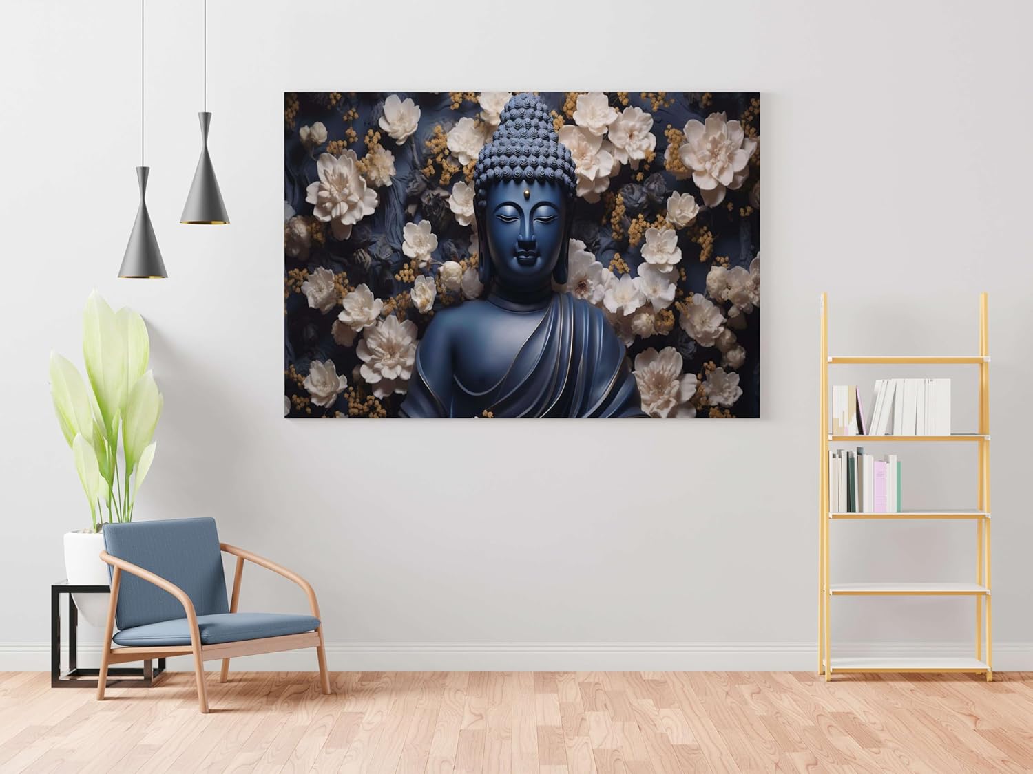 Buddha Paintings For Wall Decoration With Frame Canvas Painting For Living Room