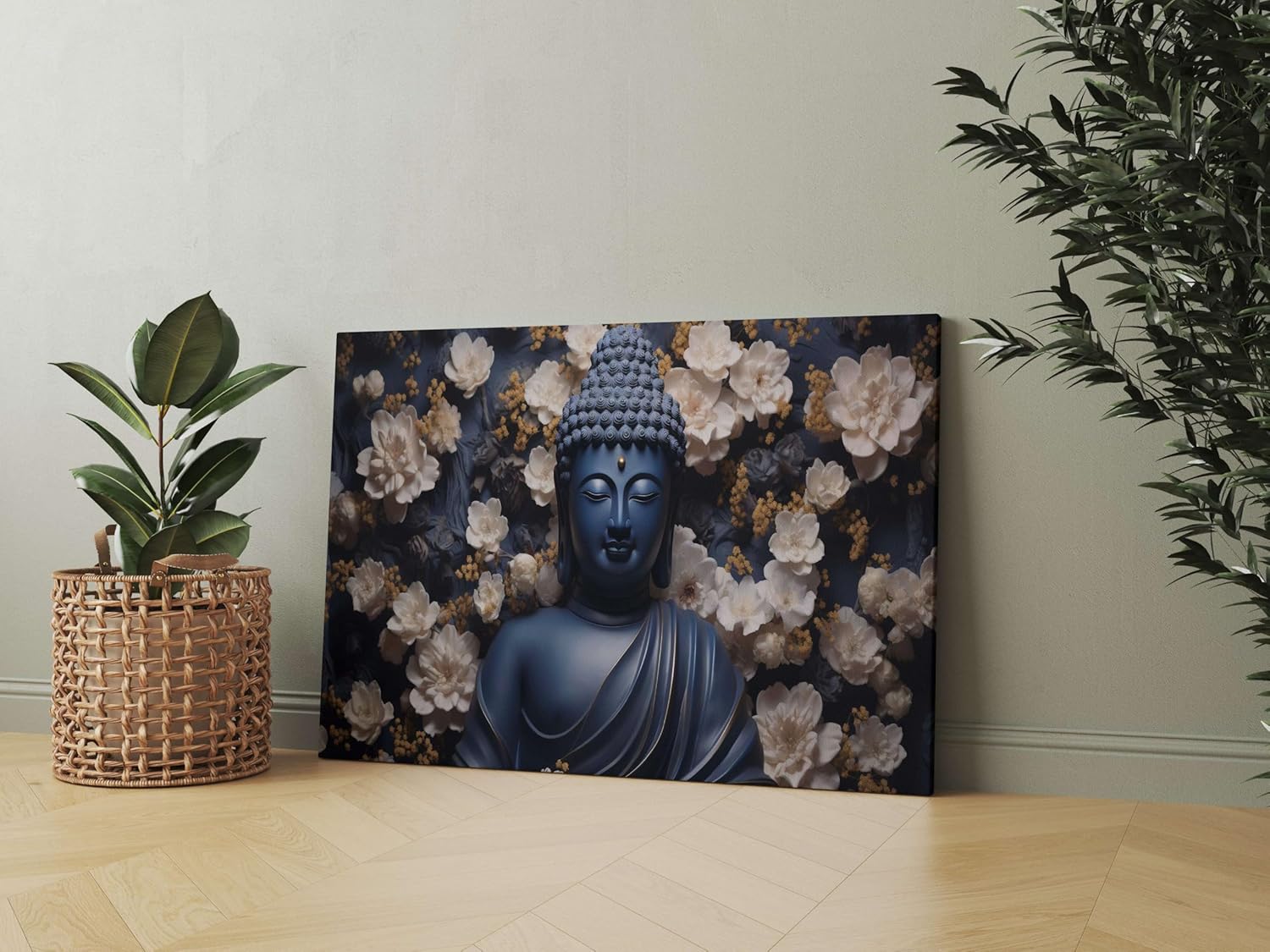 Buddha Paintings For Wall Decoration With Frame Canvas Painting For Living Room