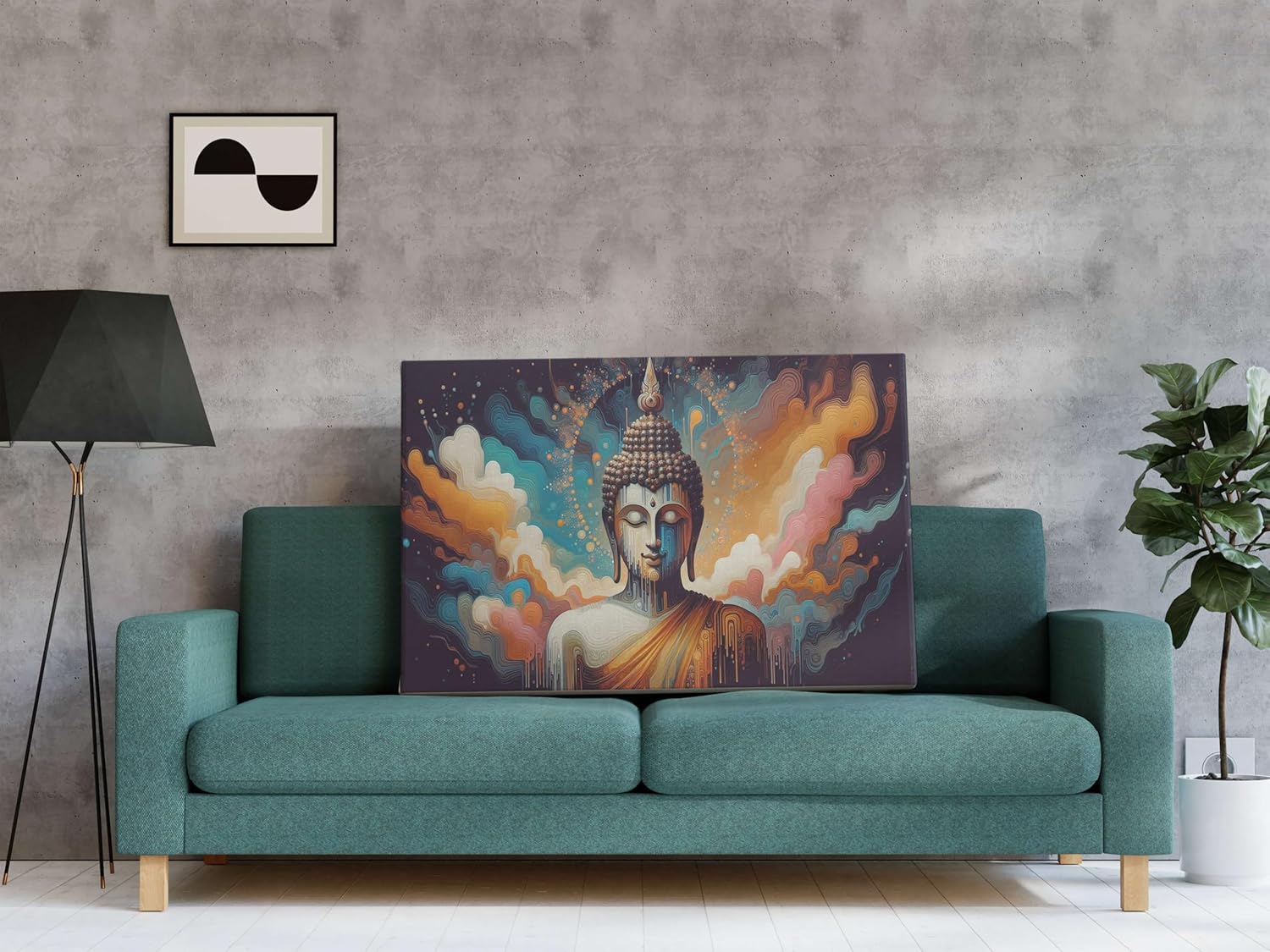 Buddha Paintings For Wall Decoration With Frame Canvas Painting For Living Room