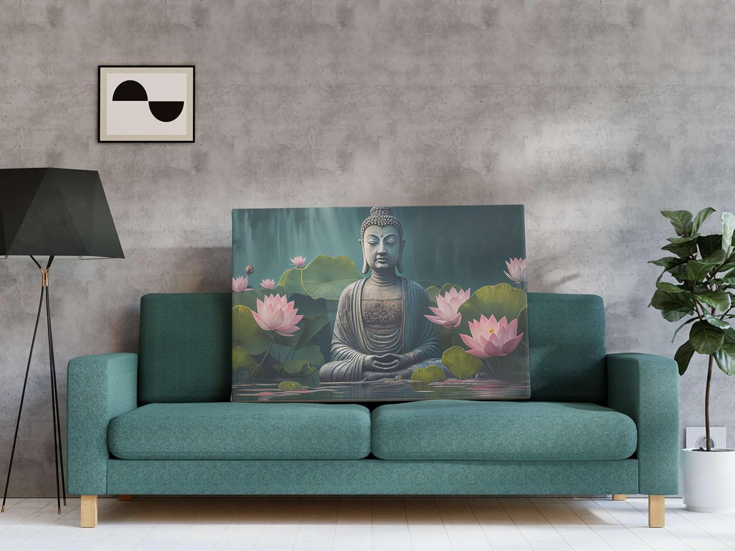 Buddha Paintings For Wall Decoration With Frame Canvas Painting For Living Room