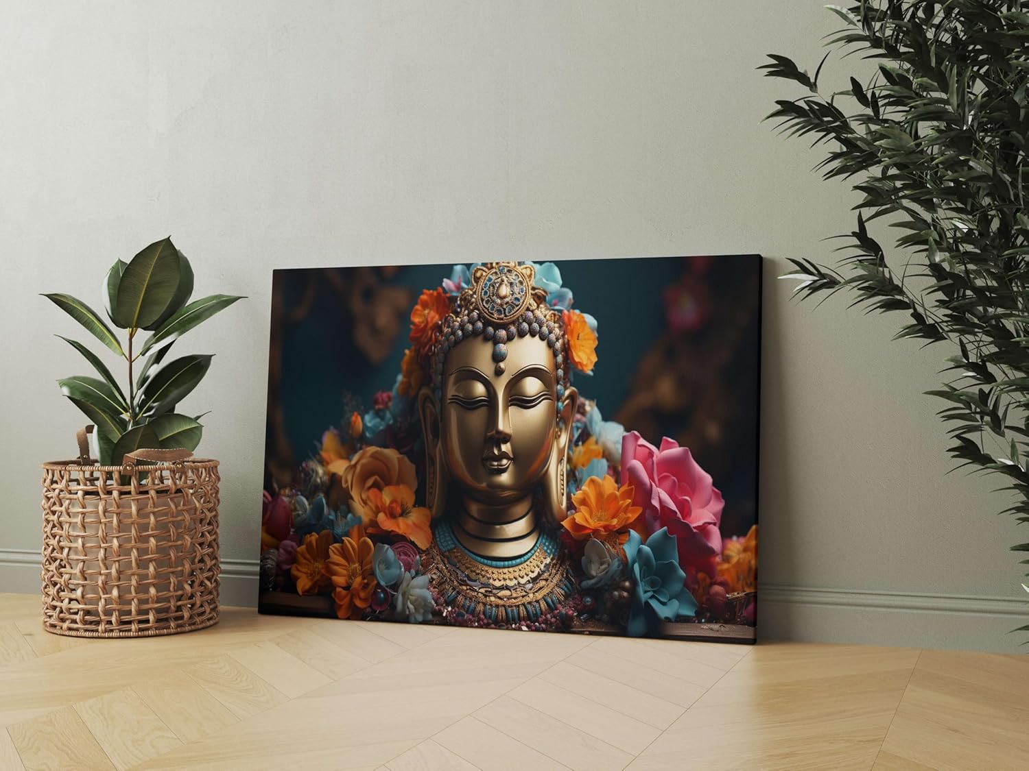 Buddha Paintings For Wall Decoration With Frame Canvas Painting For Living Room