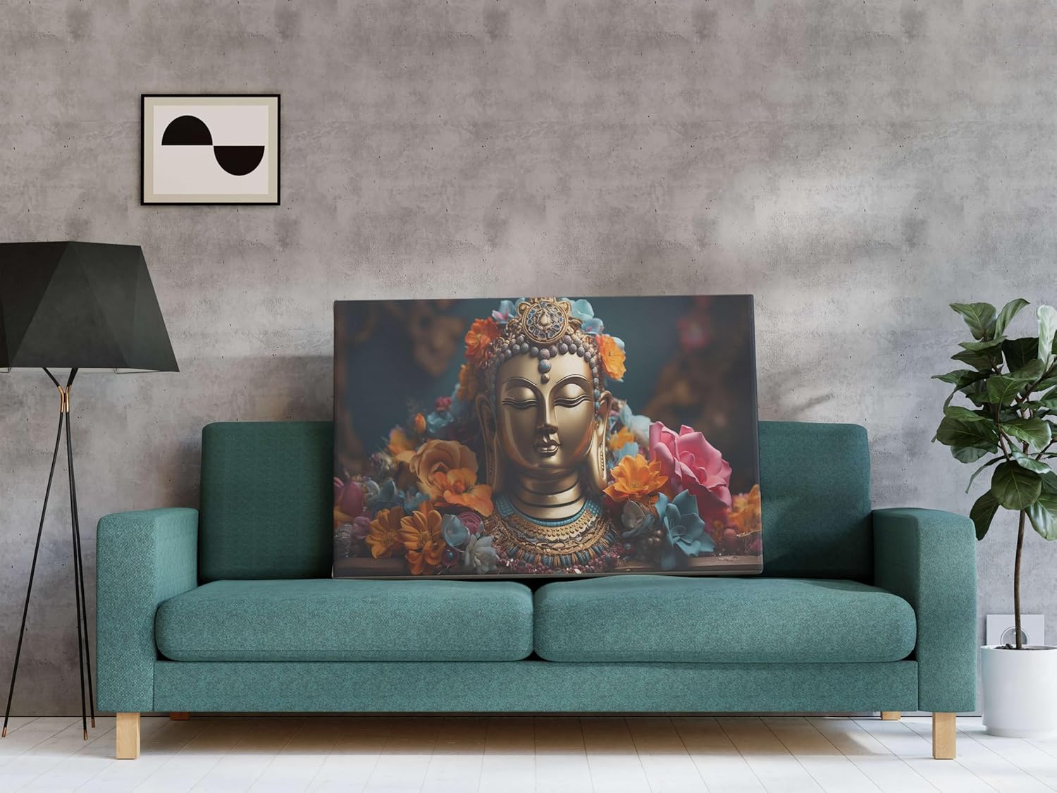Buddha Paintings For Wall Decoration With Frame Canvas Painting For Living Room