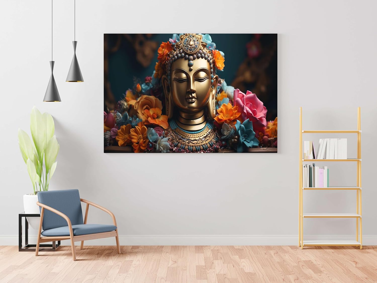 Buddha Paintings For Wall Decoration With Frame Canvas Painting For Living Room