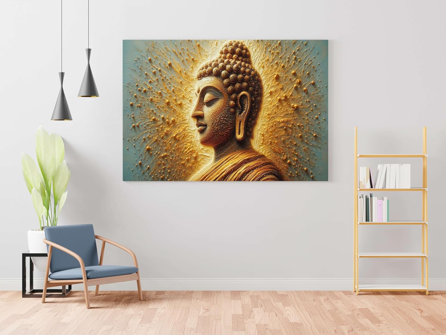 Buddha Paintings For Wall Decoration With Frame Canvas Painting For Living Room