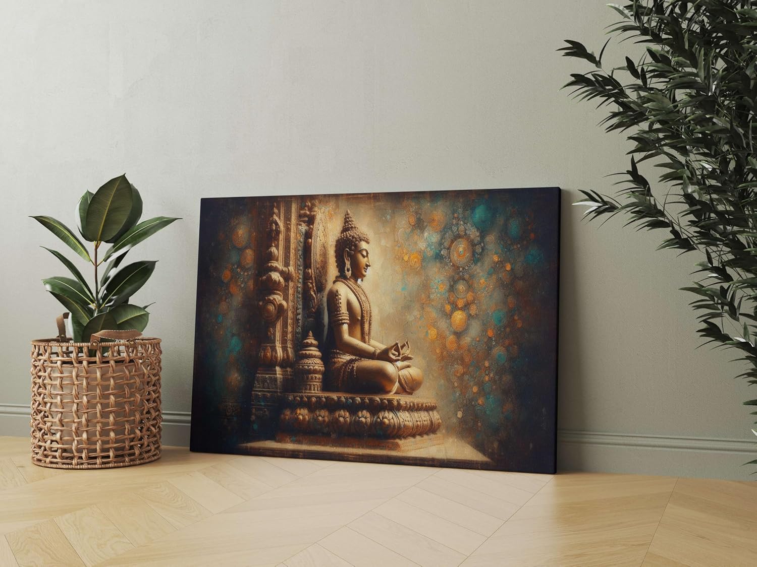 Buddha Paintings For Wall Decoration With Frame Canvas Painting For Living Room