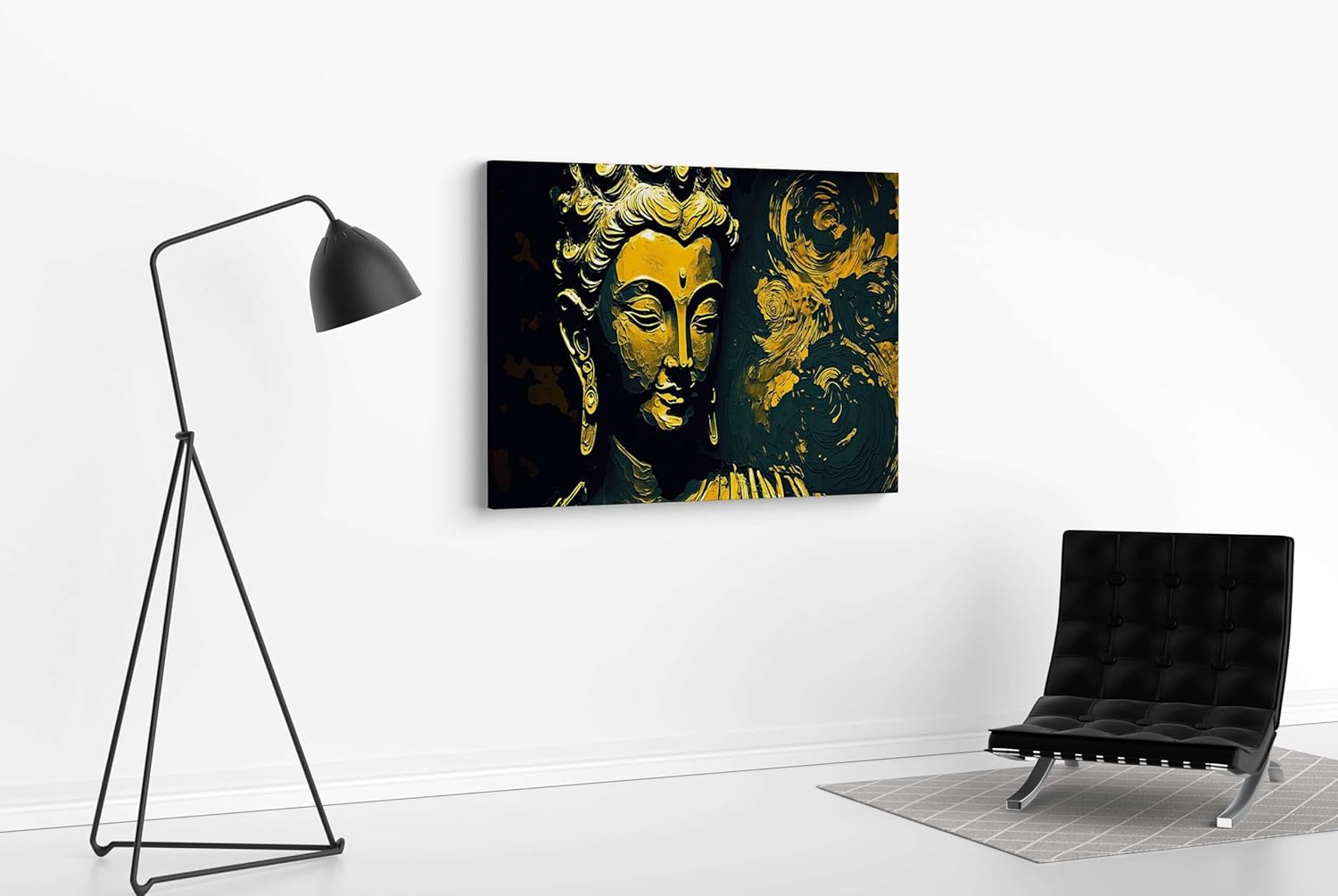 Buddha Paintings For Wall Decoration With Frame Canvas Painting For Living Room