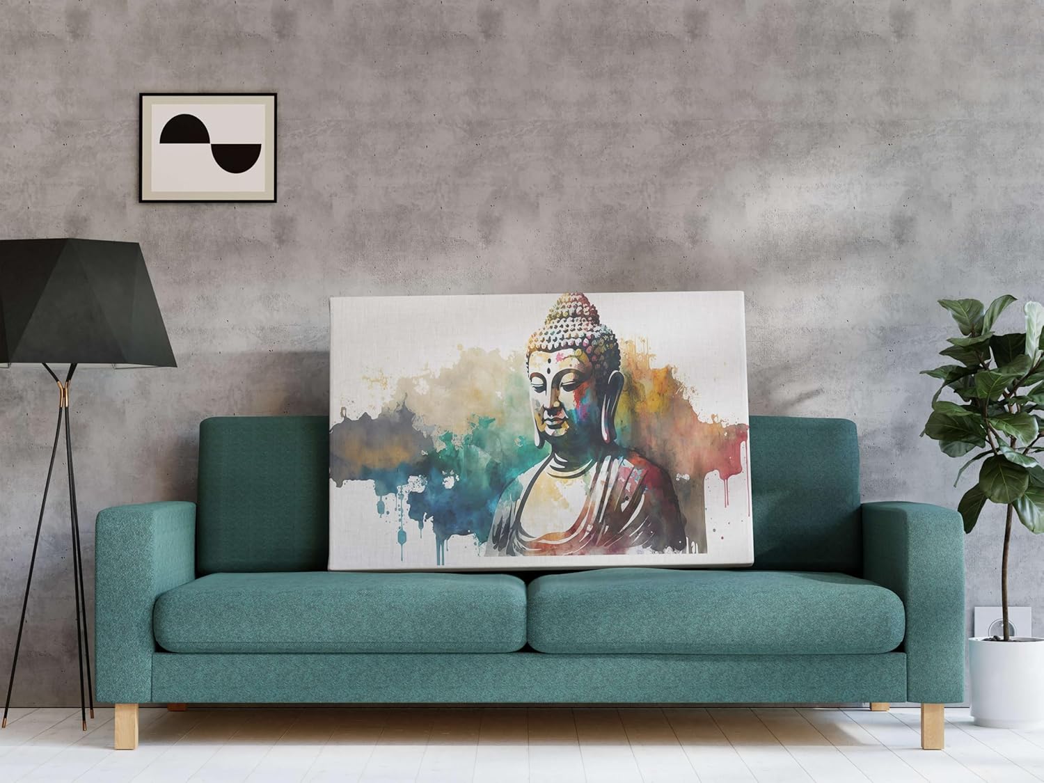 Buddha Paintings For Wall Decoration With Frame Canvas Painting For Living Room