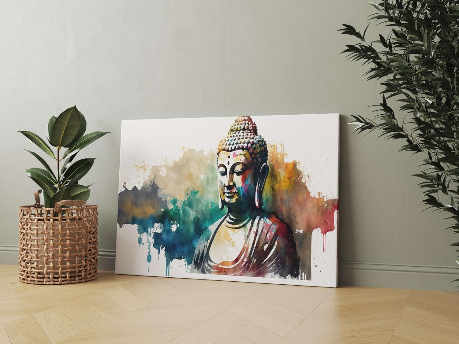 Buddha Paintings For Wall Decoration With Frame Canvas Painting For Living Room