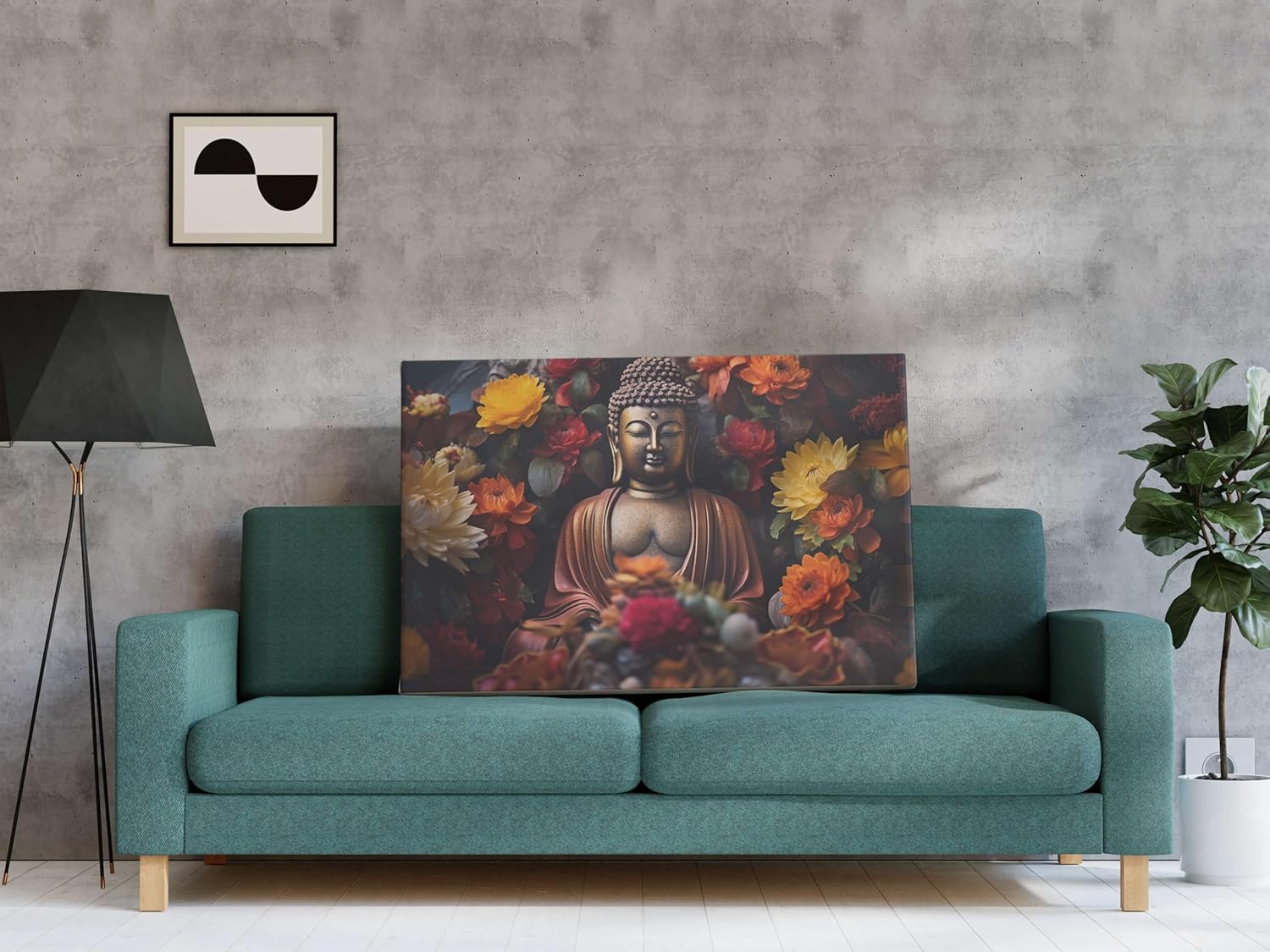 Buddha Paintings For Wall Decoration With Frame Canvas Painting For Living Room