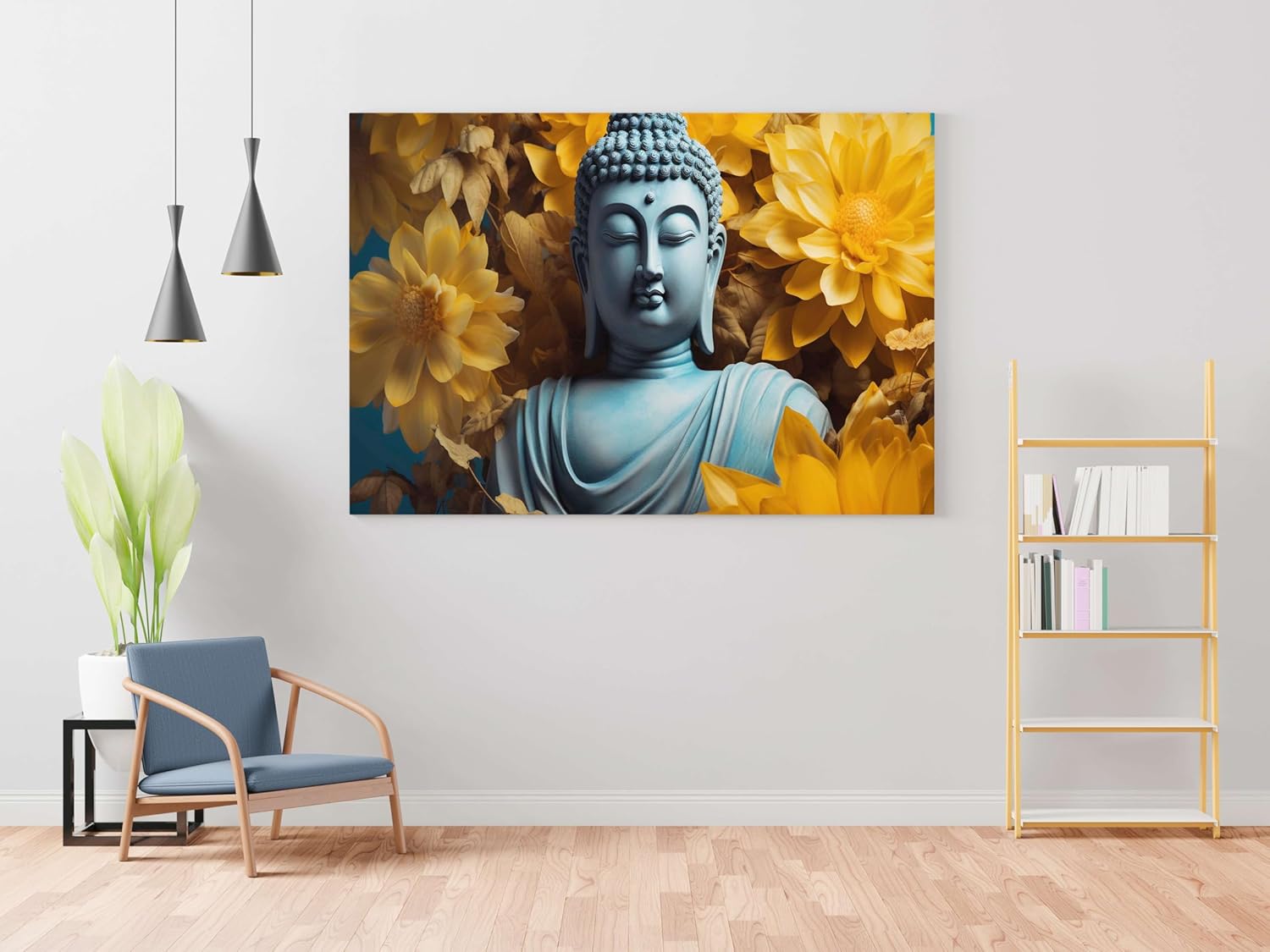 Buddha Paintings For Wall Decoration With Frame Canvas Painting For Living Room