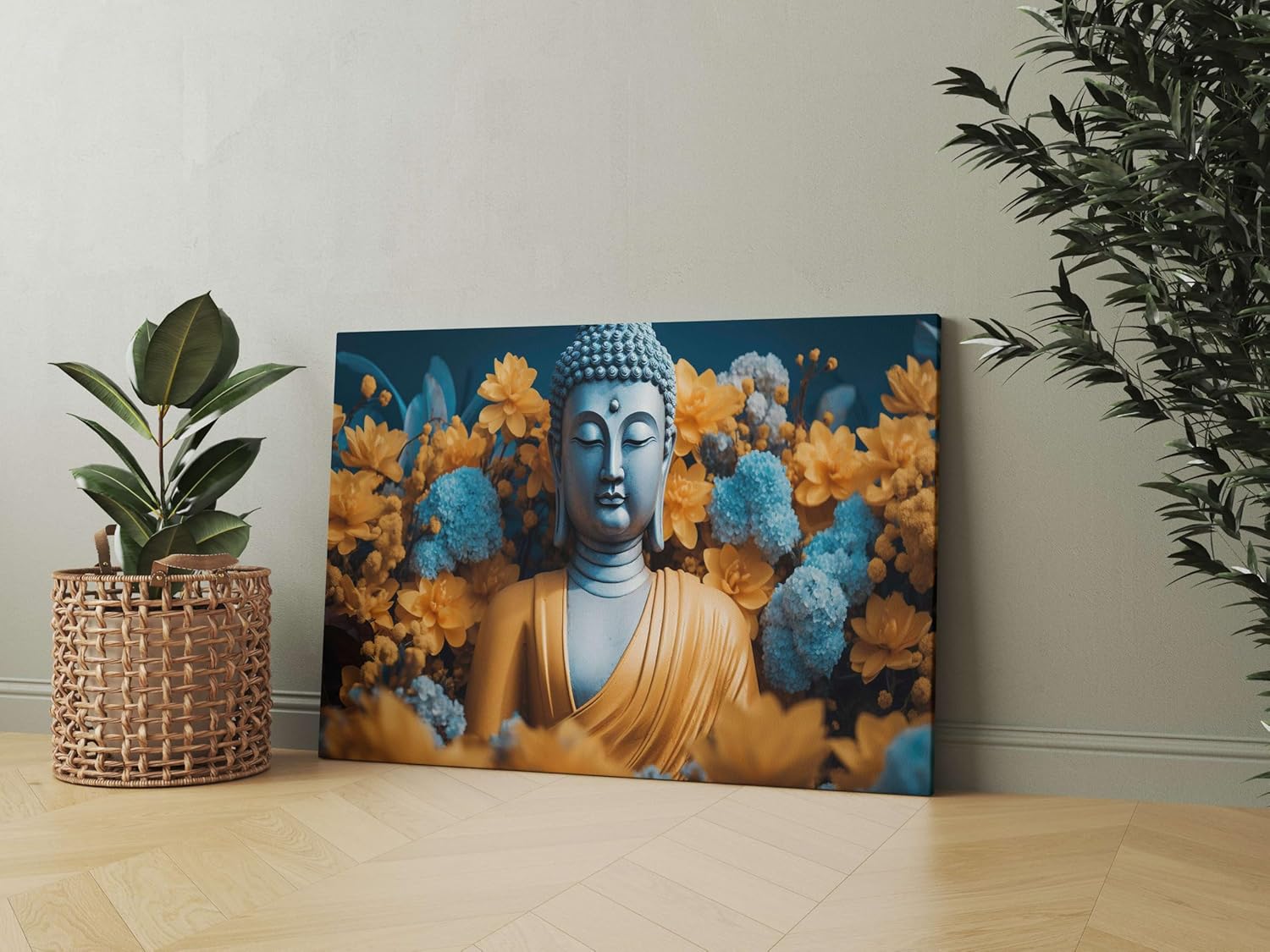 Buddha Paintings For Wall Decoration With Frame Canvas Painting For Living Room