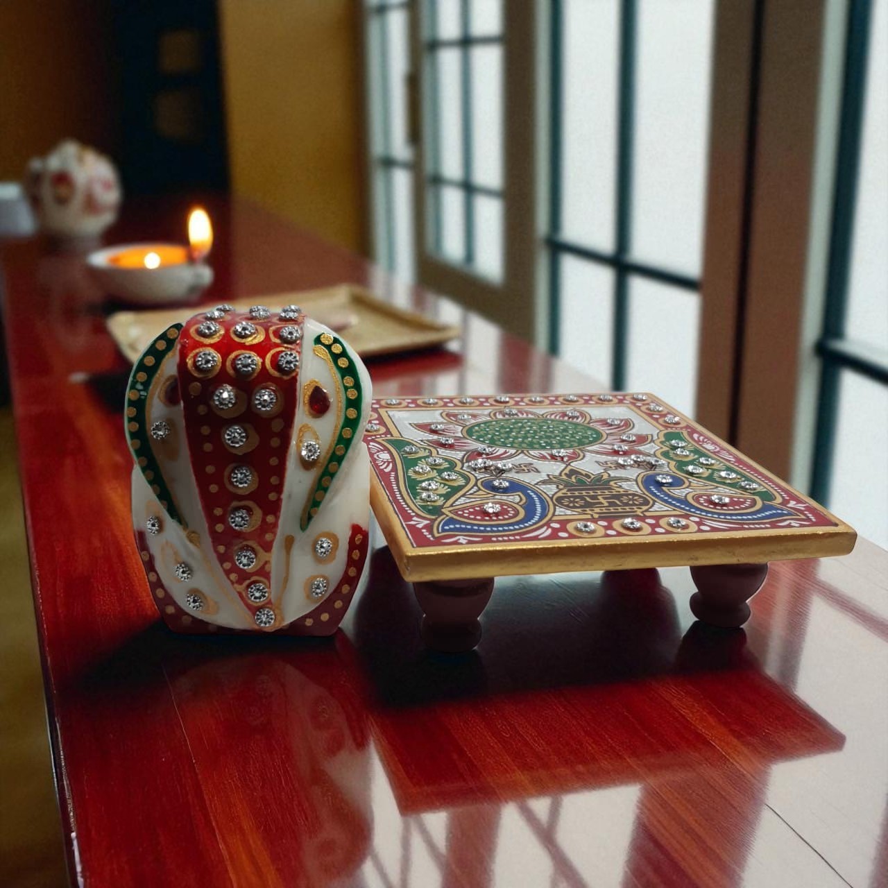 Lord Ganesha Idol Decorative Home and Pooja Showpiece