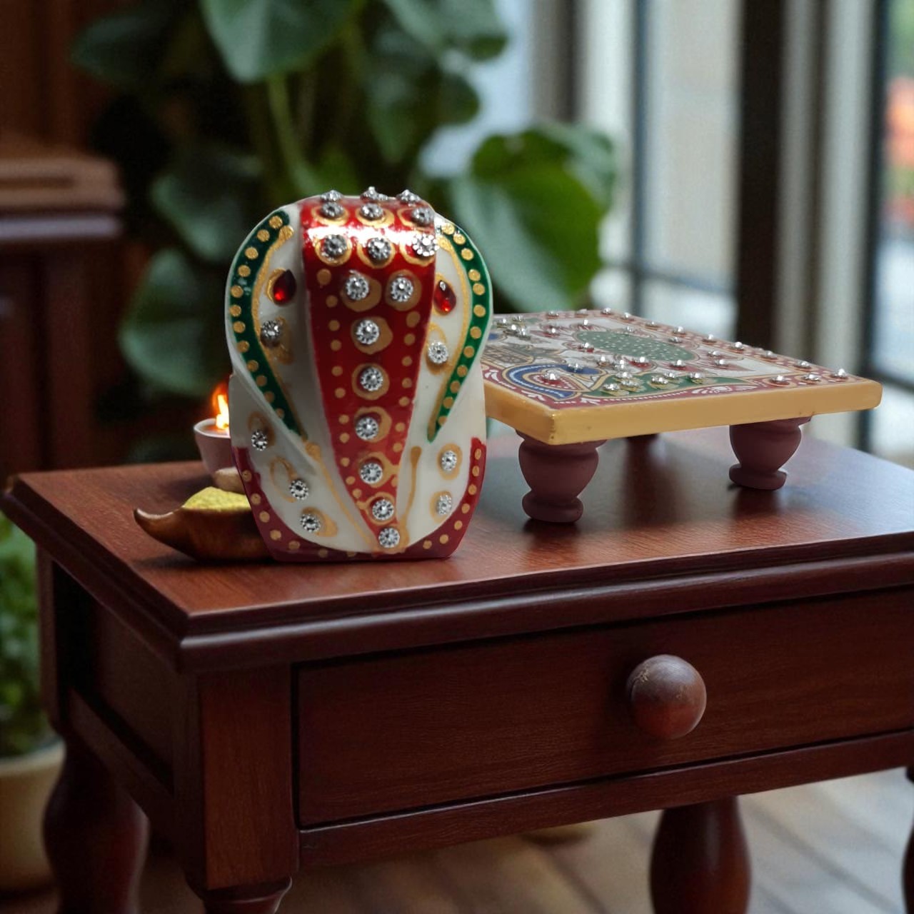 Lord Ganesha Idol Decorative Home and Pooja Showpiece