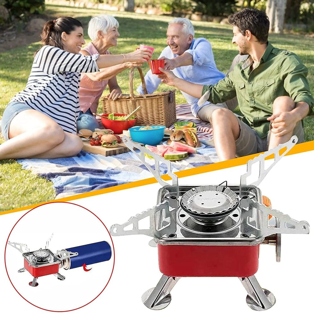 Portable Folding Aluminum Gas Stove for Camping Outdoor Cooking