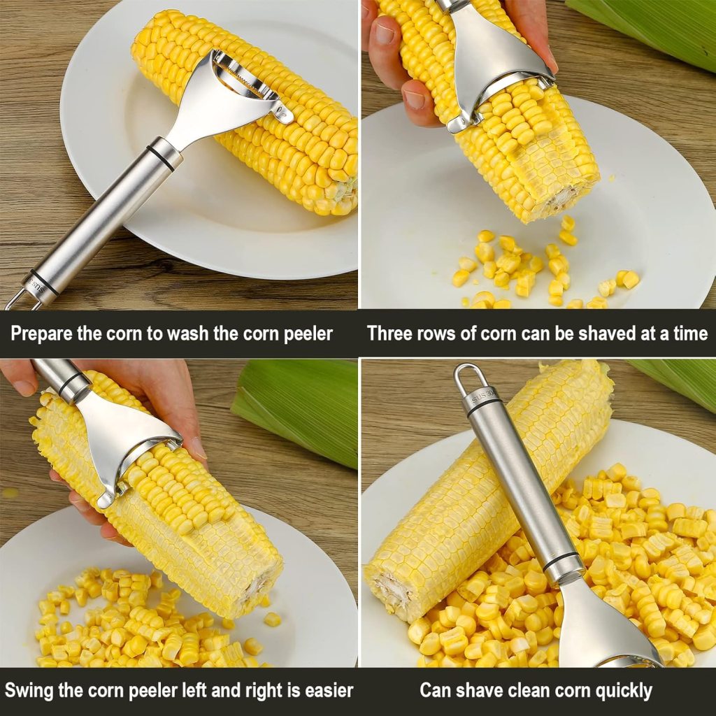 Premium Stainless Steel Magic Corn Peeler Kernel Stripper Tool