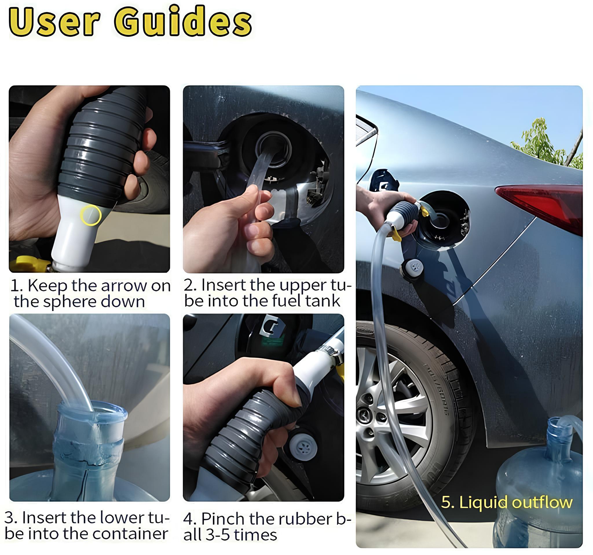 Manual Fuel Transfer Hand Pump Kit