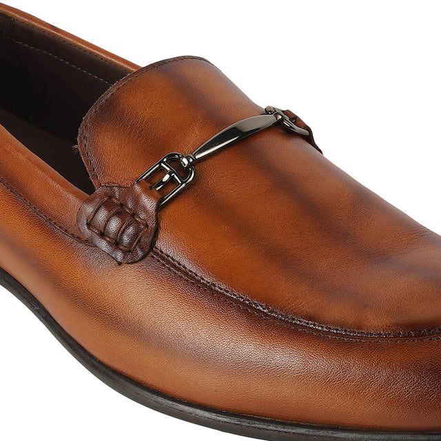 Mens Regalé Tan Leather Loafers (13-7027)