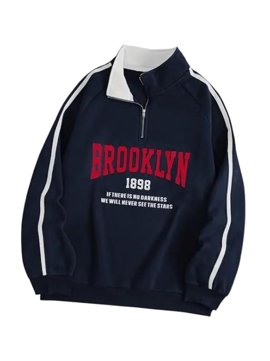 Men’s Collar Chain Cotton Fleece Sweatshirt | Warm Hoodie for Gym, Travel & Casual Winter Wear