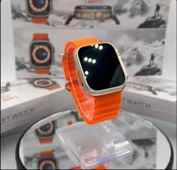 T800 Ultra Smart Watch with Beautiful Strap, Bluetooth Calling Smart Watch, 1.99" Touch Display with Fitness & Outdoor, Health & Medical Tracker, 8 Unique UI Interactions (Orange)