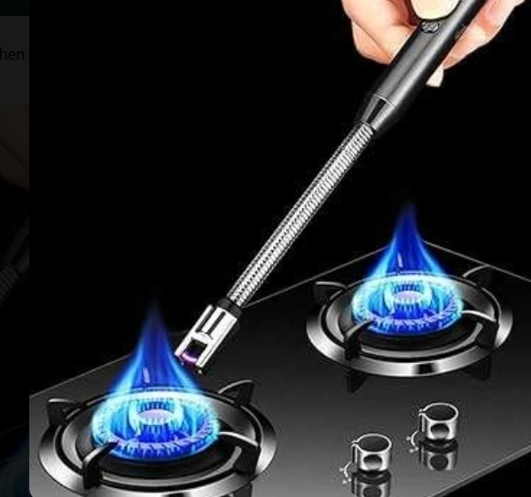 Windproof USB Electric Kitchen Gas Light...
