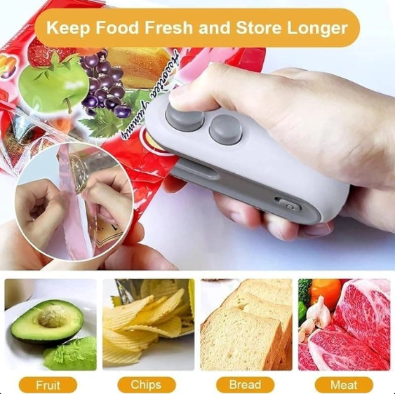 USB Rechargeable Handheld Mini Bag Sealer