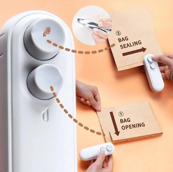 USB Rechargeable Mini Bag Sealer Heat Seal Tool