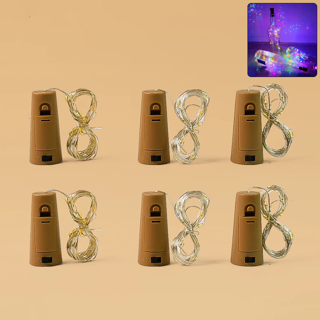 Cork Shape LED Bottle String Fairy Light...