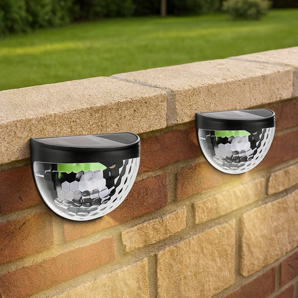 Solar Powered Wall Mount Fence Light Hon...