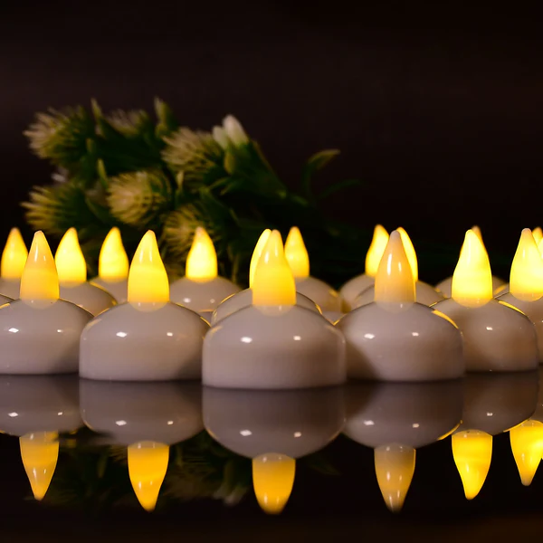 Flameless Floating LED Candles Decorative Set of 12 Pieces