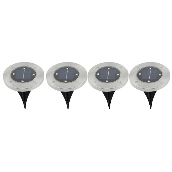 Solar Powered LED Garden Lights Waterproof Set of 4 Pieces