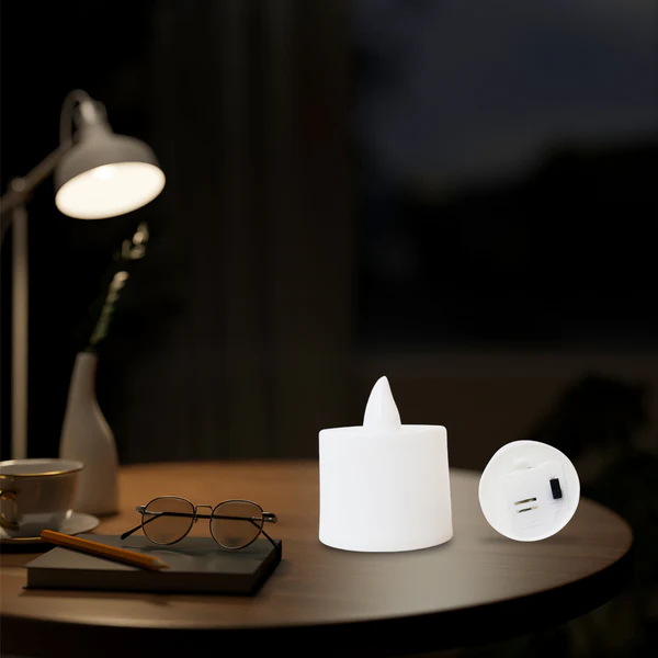 Blue LED Tea Light Candles Decorative Set of 24 Pieces