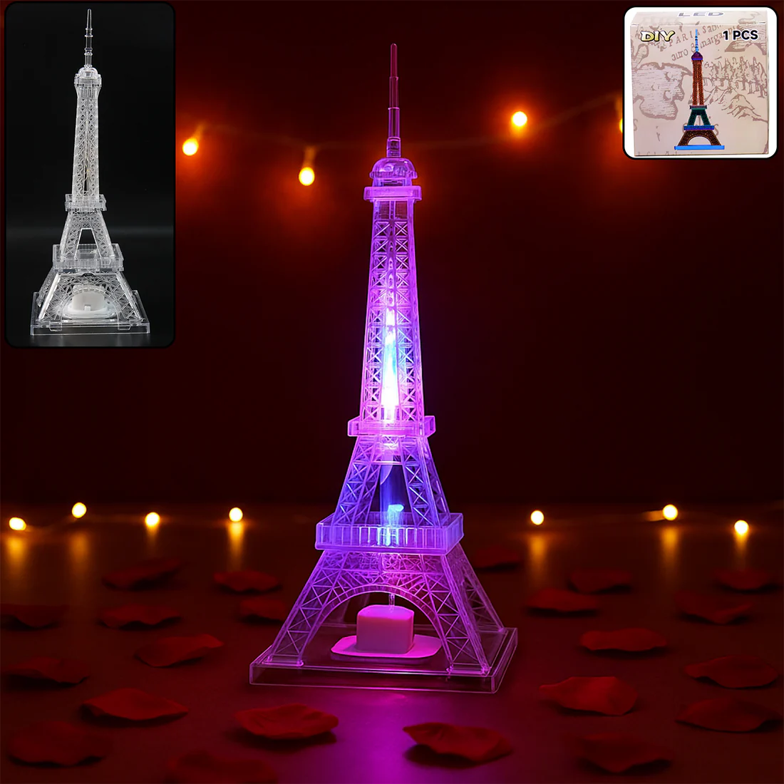 LED Eiffel Tower Decorative Night Light...