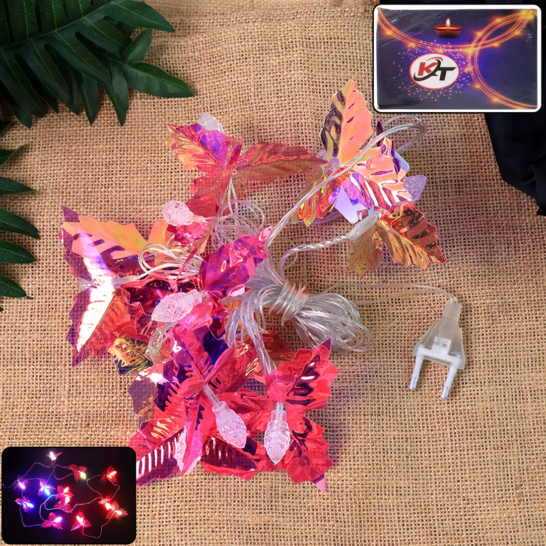 Decorative LED Leaf String Light for Hom...