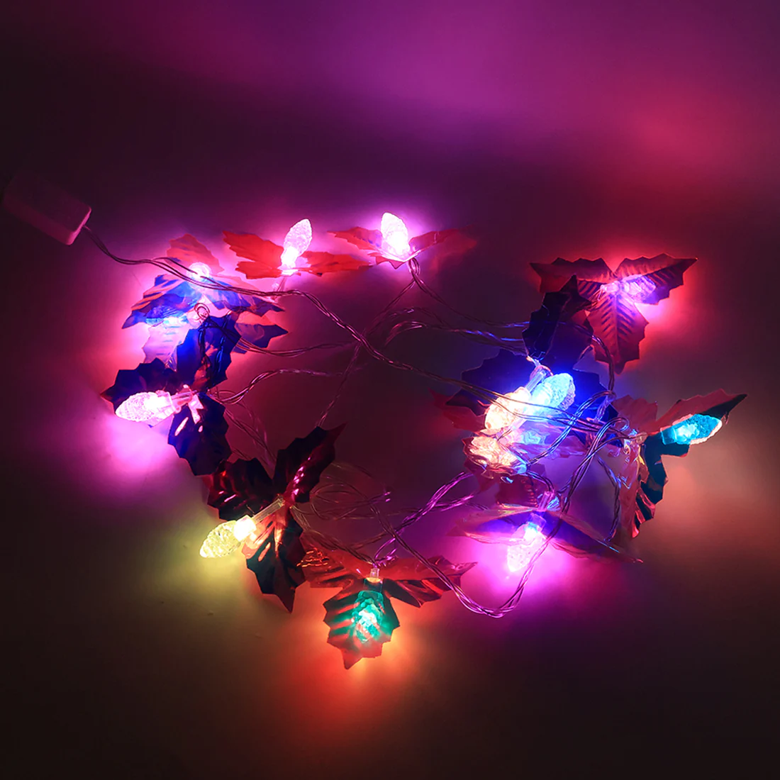 Decorative LED Leaf String Light for Home Decoration 4 Meter