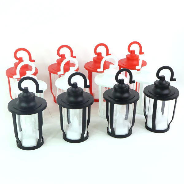 Decorative Lantern Shape Flameless LED Candles Set of 12