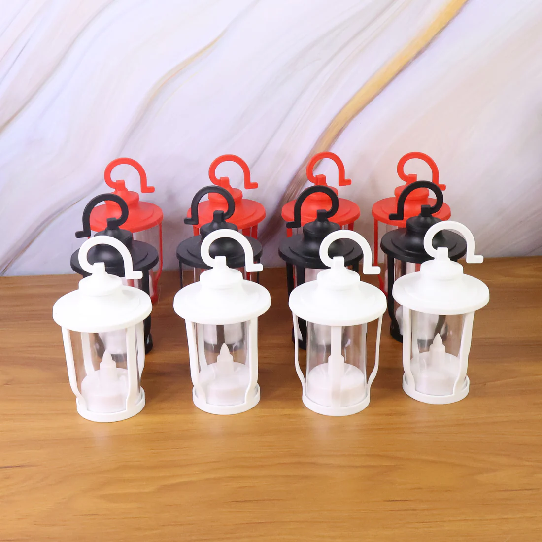 Decorative Lantern Shape Flameless LED Candles Set of 12