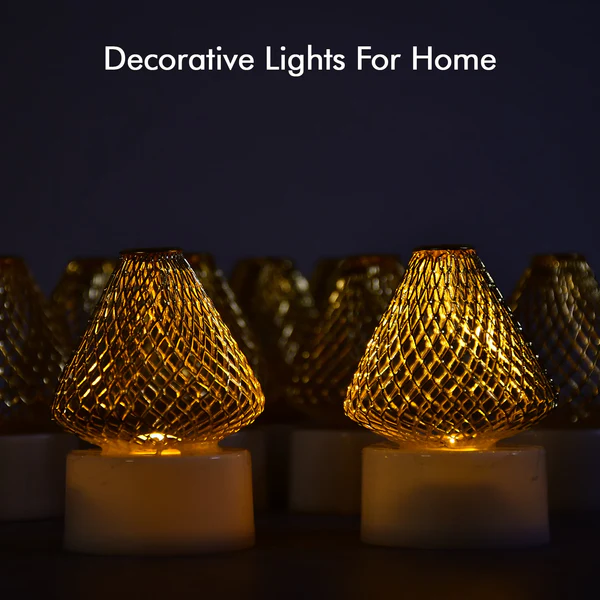 Flameless LED Tea Light Candles for Home Decor Set of 12