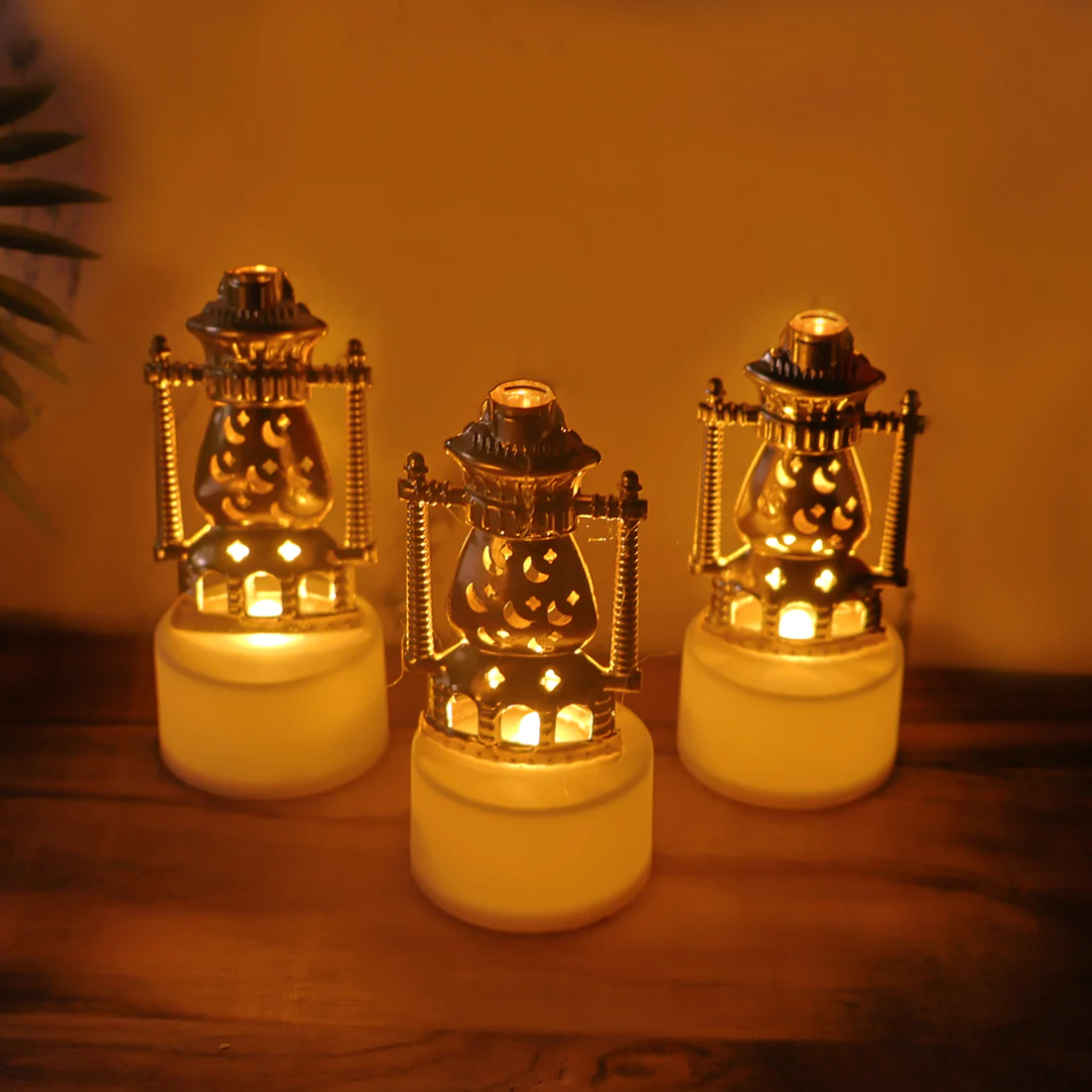 Decorative Vintage Lantern Style Flameless LED Candles Pack of 12