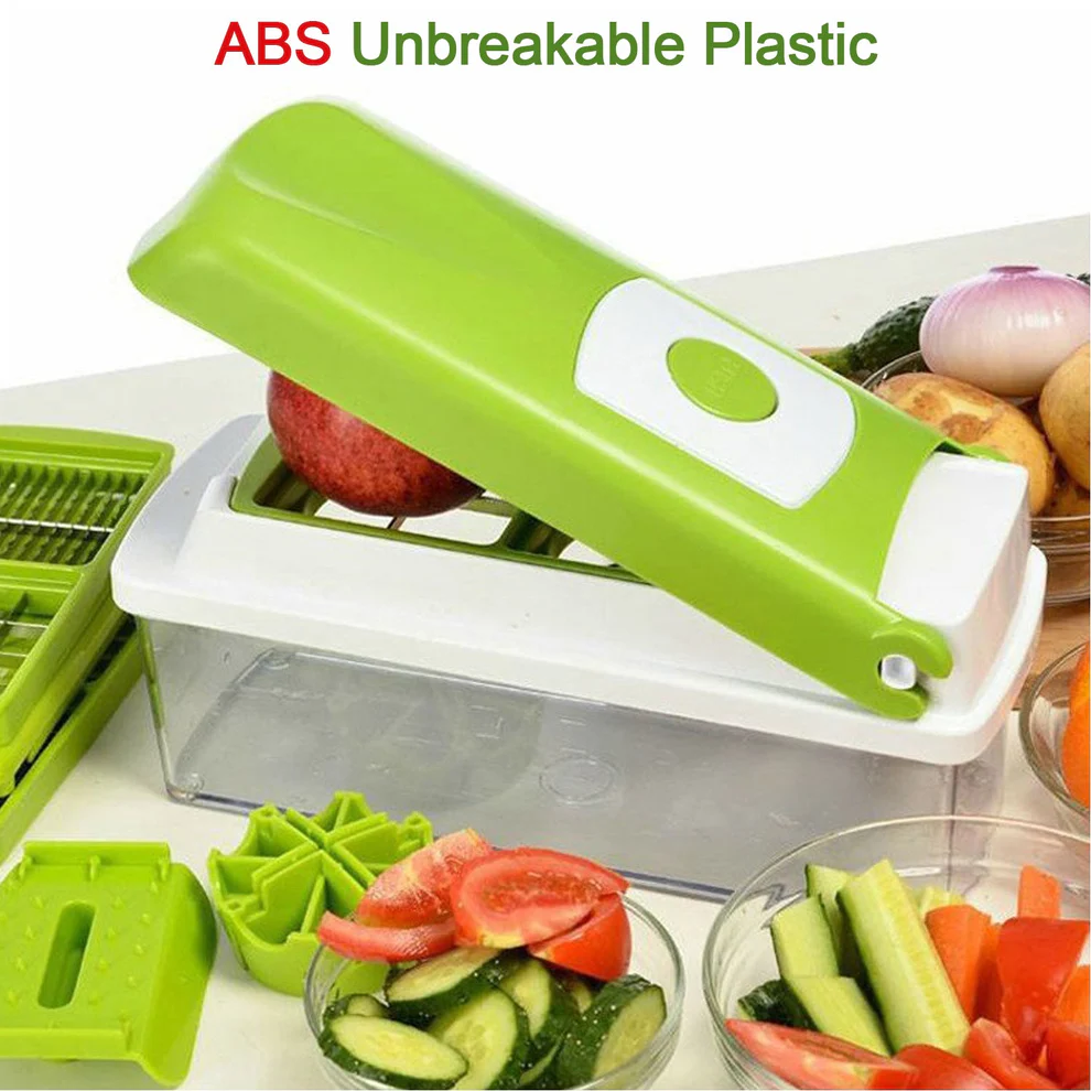 Plastic 13 in 1 Manual Vegetable Grater Slicer