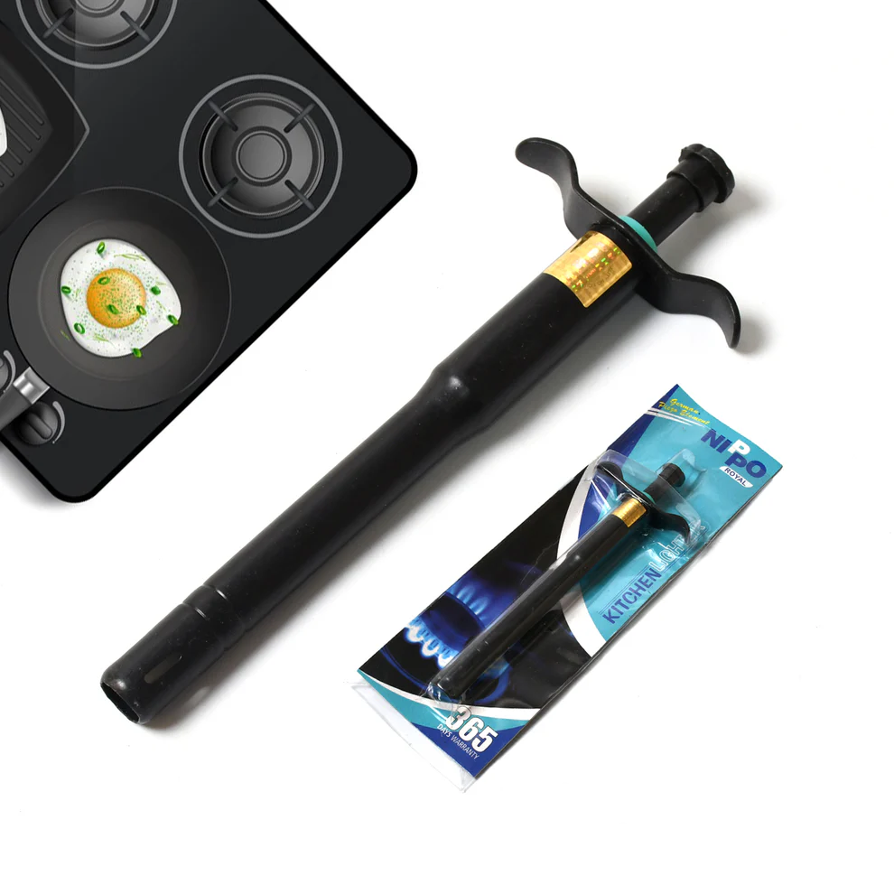 Stainless Steel Black Gas Lighter for Kitchen Stove