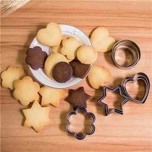 Stainless Steel Cookie Cutter Set 12 Sha...