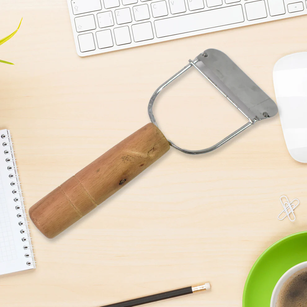 Wooden Handle Metal Vegetable Cutter Pee...
