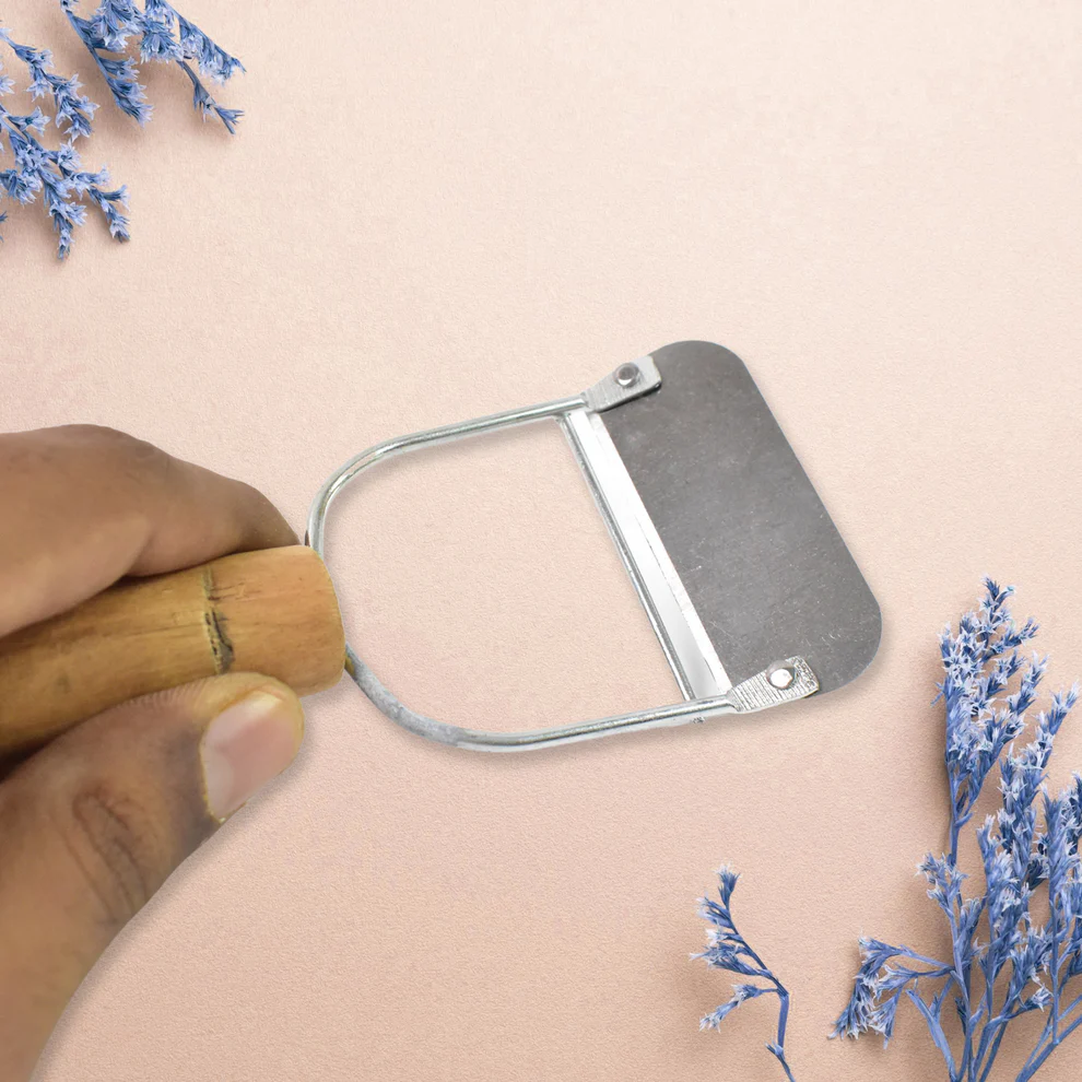 Wooden Handle Metal Vegetable Cutter Peeler Slicer