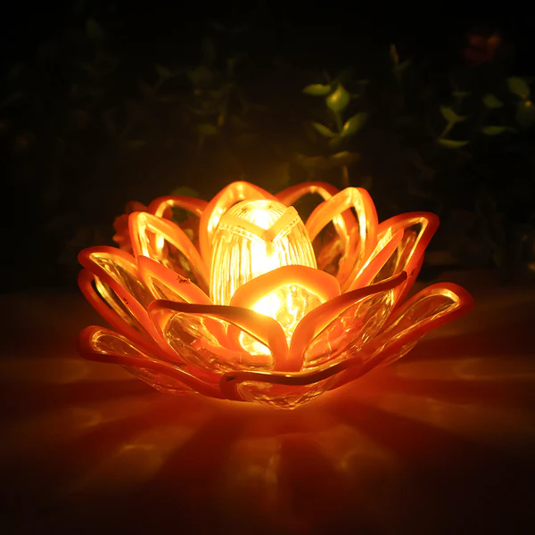Lotus Shape LED Flameless Decorative Candles Set of 6