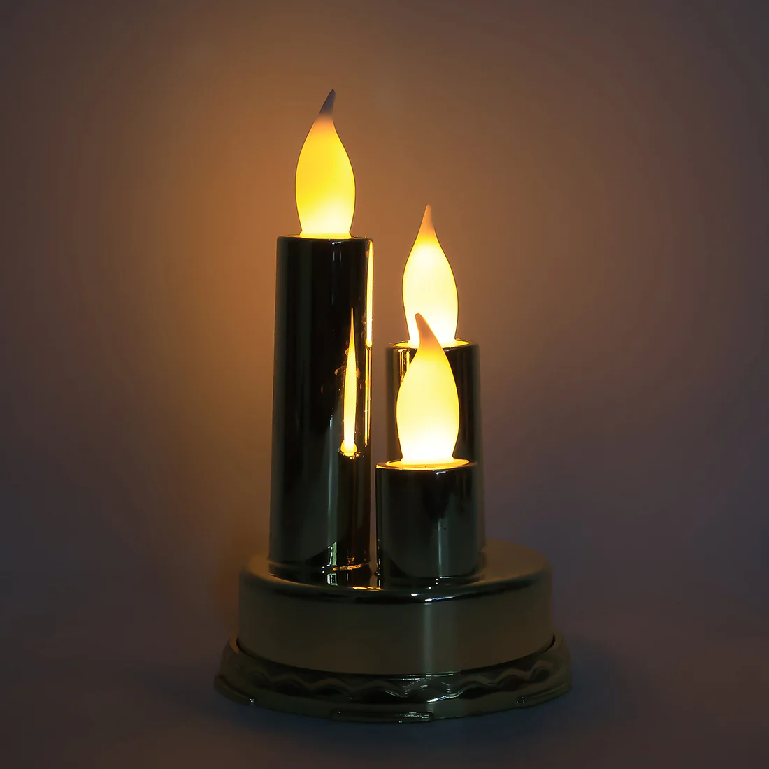 Triple Candle Design LED Flameless Candle Lamp Decor