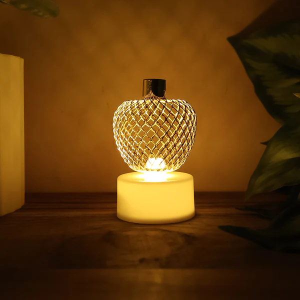 Apple Shape LED Tealight Candles Decorative Set of 12