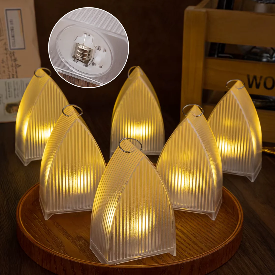 Flameless LED Decorative Lantern Lights Set of 3