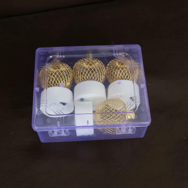 Apple Shape LED Tealight Candles Decorative Set of 4