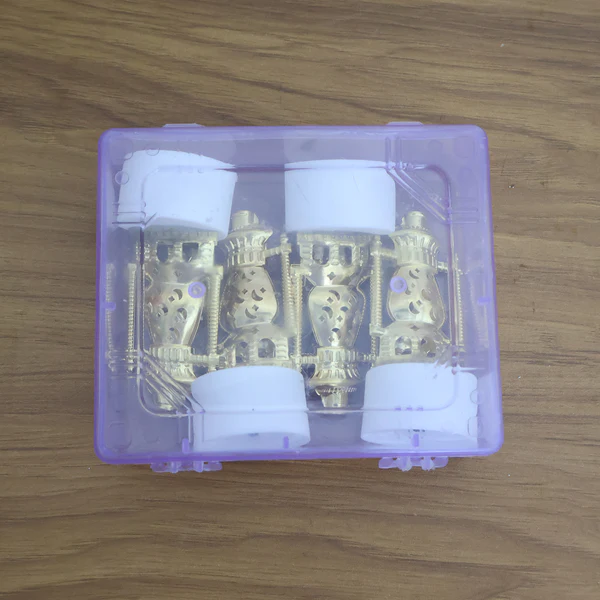 Mini Lantern Style Flameless LED Tealights Set of 4