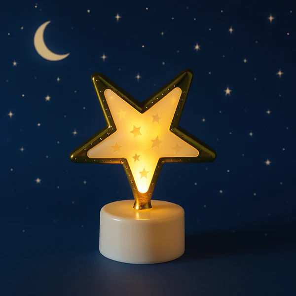 Star Shape Flameless LED Decorative Candles Set of 4